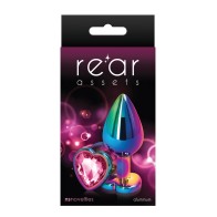 Rear Assets Multicolor Heart Pink Anal Toy