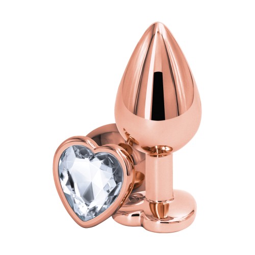 Rose Gold Heart Medium Anal Toy