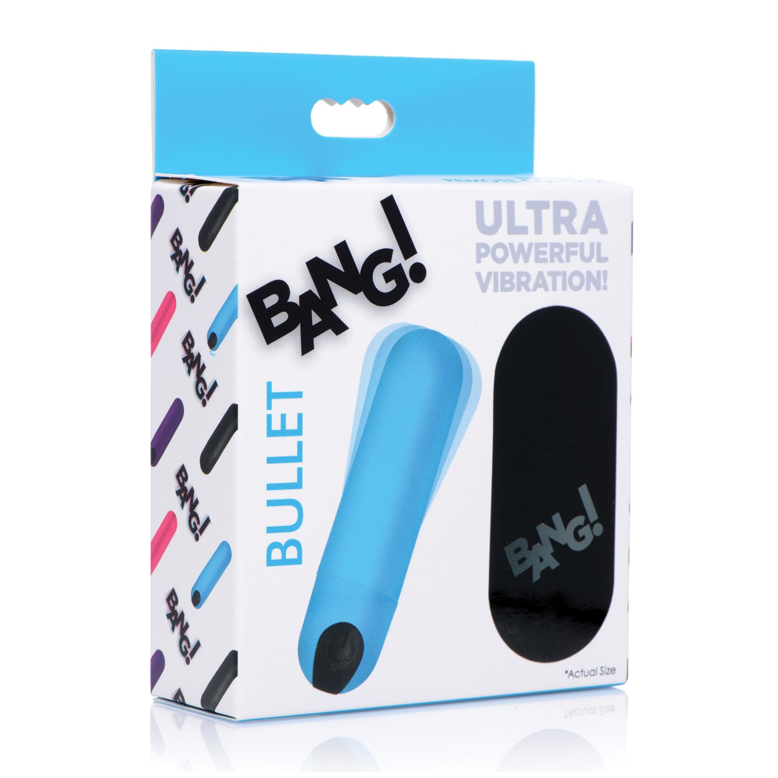 Bang! Bala Vibradora con Control Remoto Azul para Placer Total