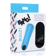 Bang! Bala Vibradora con Control Remoto Azul para Placer Total