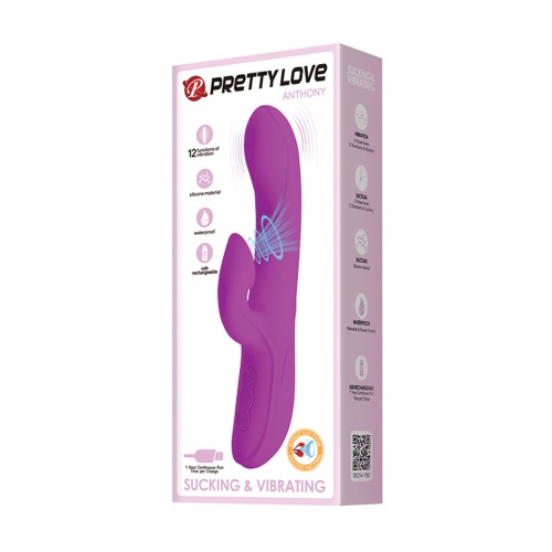 Vibrador Conejito Pretty Love Anthony 12 Funciones