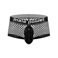 Cock Pit Fishnet Mini Cock Ring Short Black - Enhance Your Experience