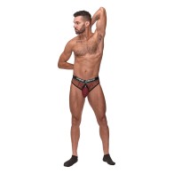 Tanga Cock Ring Fishnet Cock Pit Rojo S/M