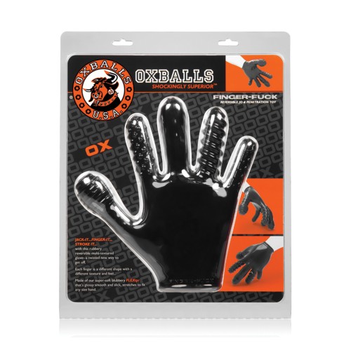 Oxballs Finger Fuck Glove Black