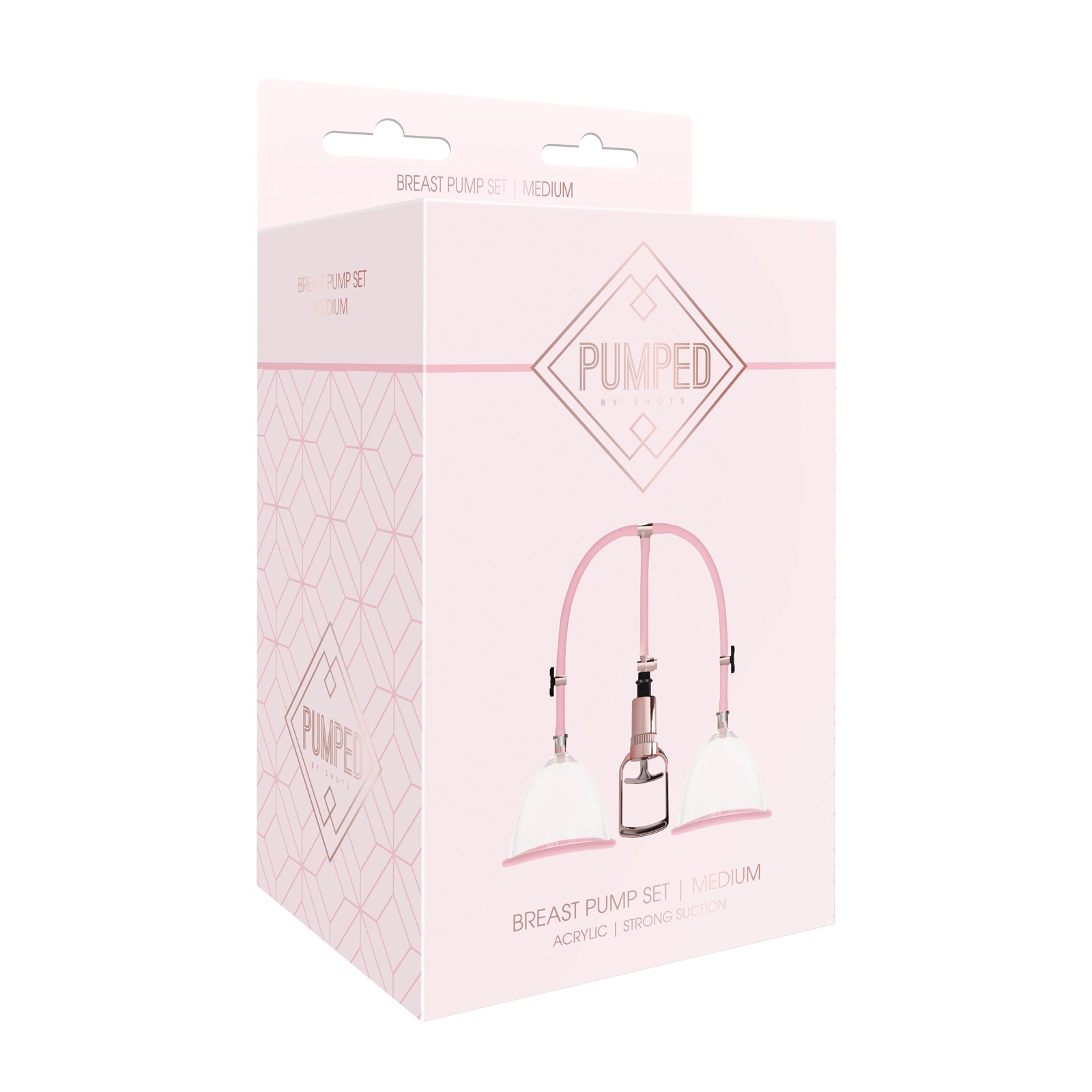 Shots Pumped Breast Pump Set Medium Rose Gold