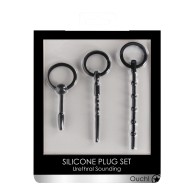 Shots Ouch Urethral Sounding Plug Set in Black