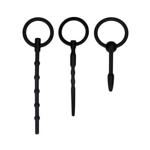 Shots Ouch Urethral Sounding Plug Set in Black