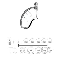 Man Cage with Urethral Sounding - Clear