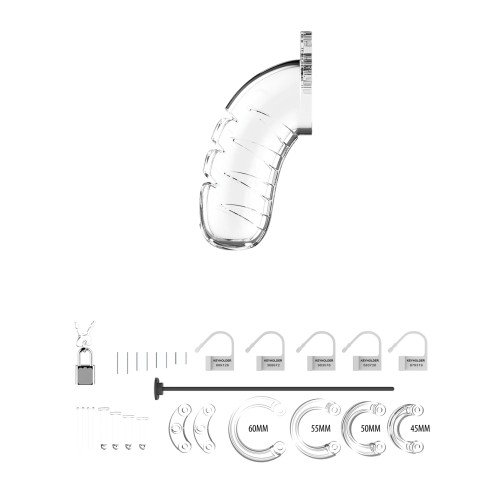 Shots Man Cage with Urethral Sounding