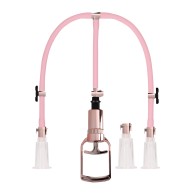 Shots Pumped Clitoral & Nipple Pump Set Medium Rose Gold