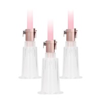 Shots Pumped Clitoral & Nipple Pump Set Medium Rose Gold