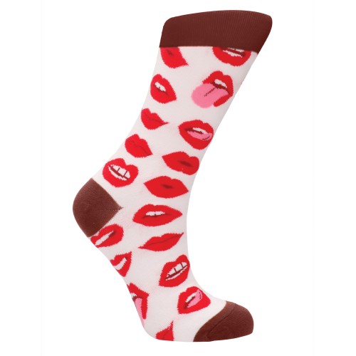 Calcetines Sexy Shots Lip Love para Mujeres