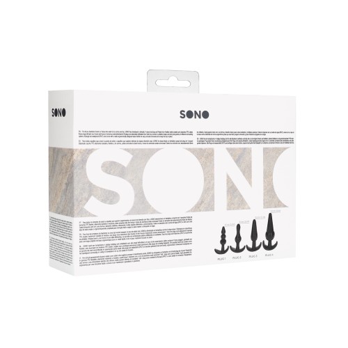 Shots Sono 4-Piece Butt Plug Set