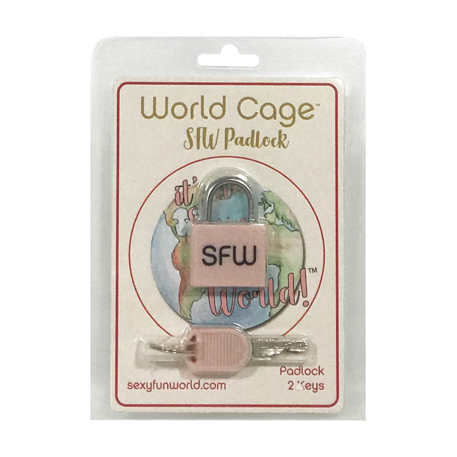 World Cage SFW Padlock with 2 Keys