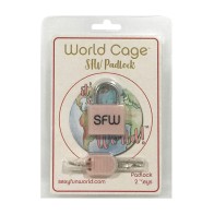 Candado SFW World Cage con 2 Llaves