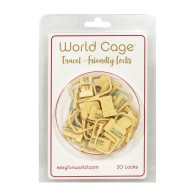 Pack de Candados Amigables para Viajes World Cage