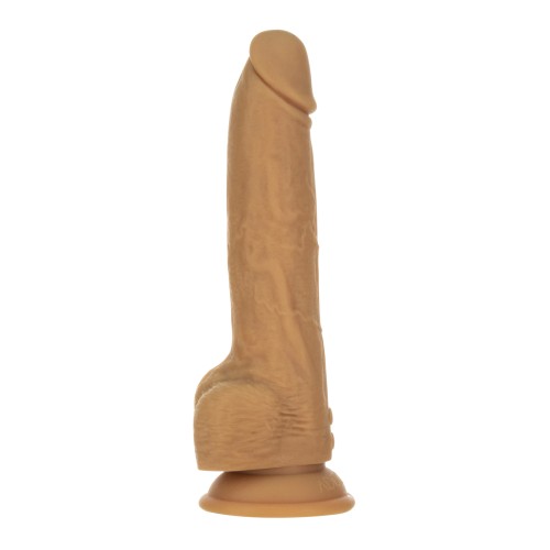 Naked Addiction 9" Thrusting Dong with Remote - Caramel