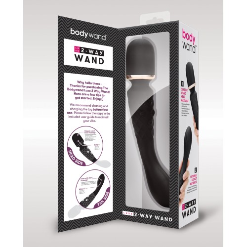 Bodywand Luxe Masajeador de Varita Doble Negro