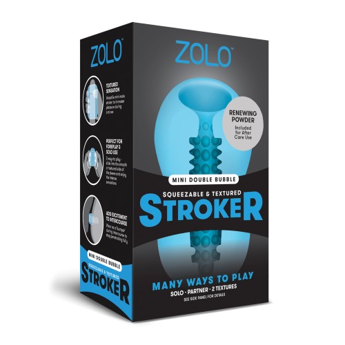 Stroker ZOLO Mini Double Bubble Azul