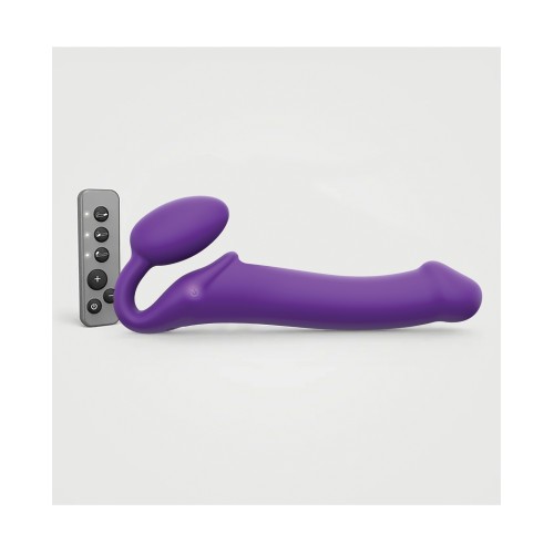 Vibrating Bendable Strapless Strap On for Couples