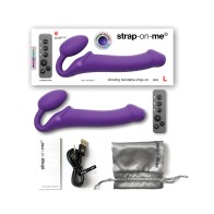 Vibrating Bendable Strapless Strap On for Couples