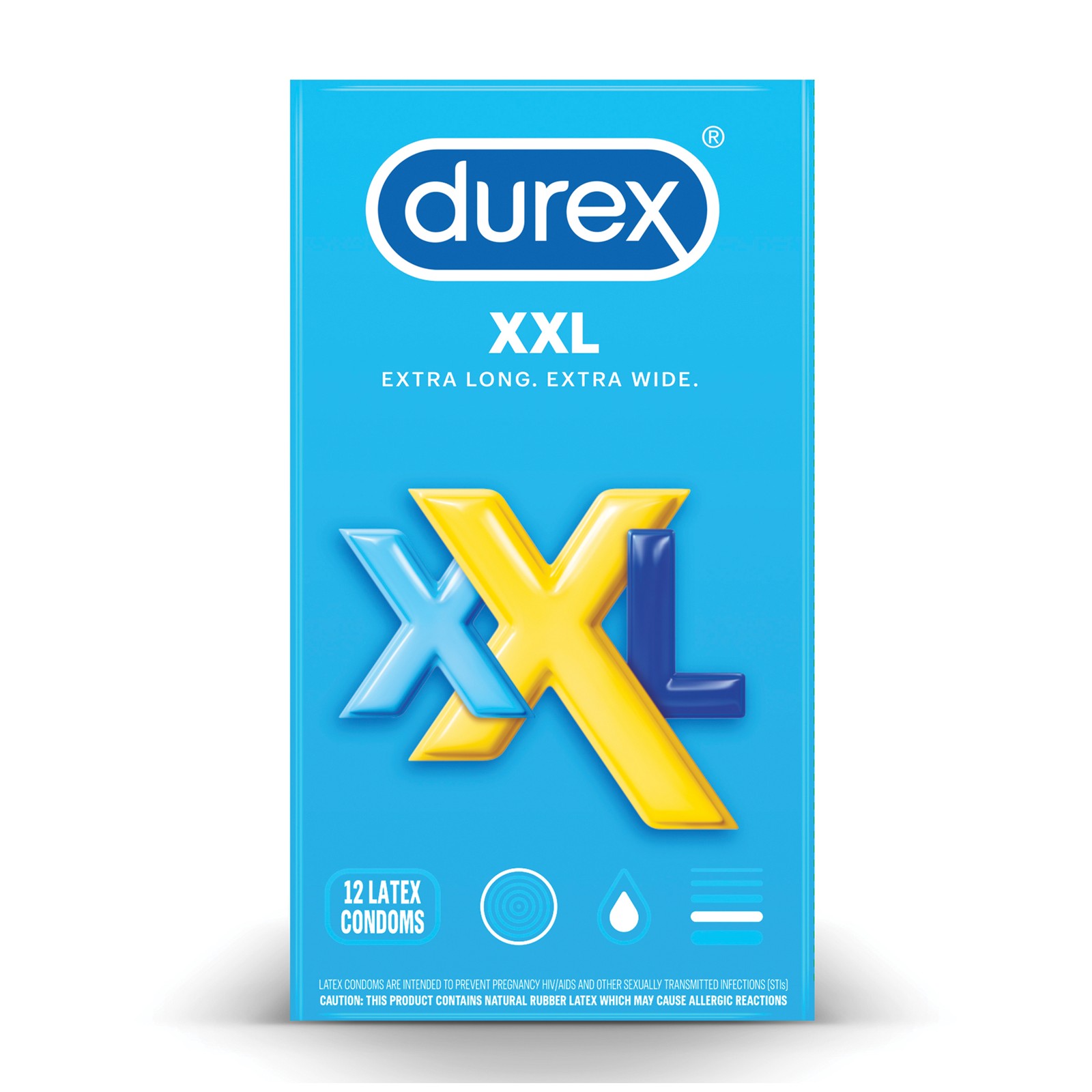 Condón Durex XXL Paquete de 12