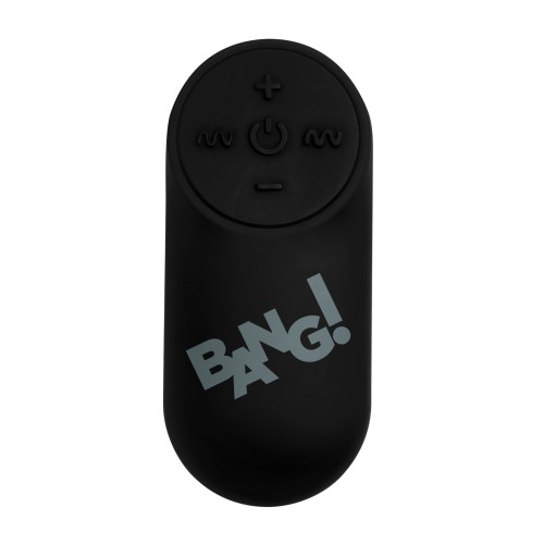 Bang! Vibrating Bullet with Remote Control - Black