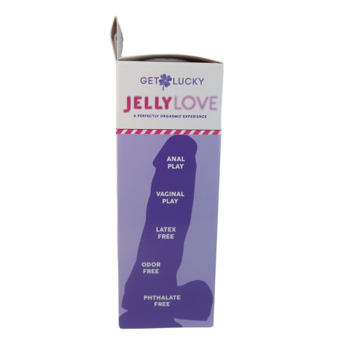 Get Lucky Purple Jelly Dildo - Realism Redefined