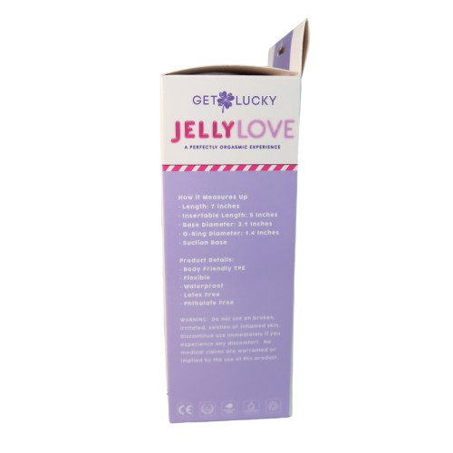 Get Lucky Purple Jelly Dildo - Realism Redefined