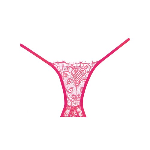 Adore Lace Enchanted Belle Panty - Hot Pink