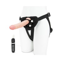 Lux Fetish Realistic Vibrating Dildo with Strap On Harness