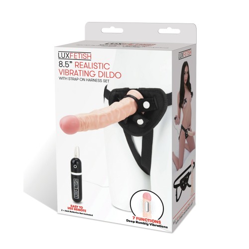 Set de Dildo Vibrador Realista de 8.5" Lux Fetish