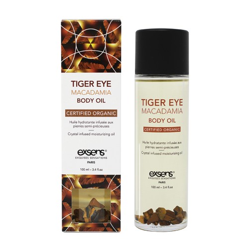 EXSENS of Paris Tiger Eye Macadamia Organic Body Oil - Nourishing