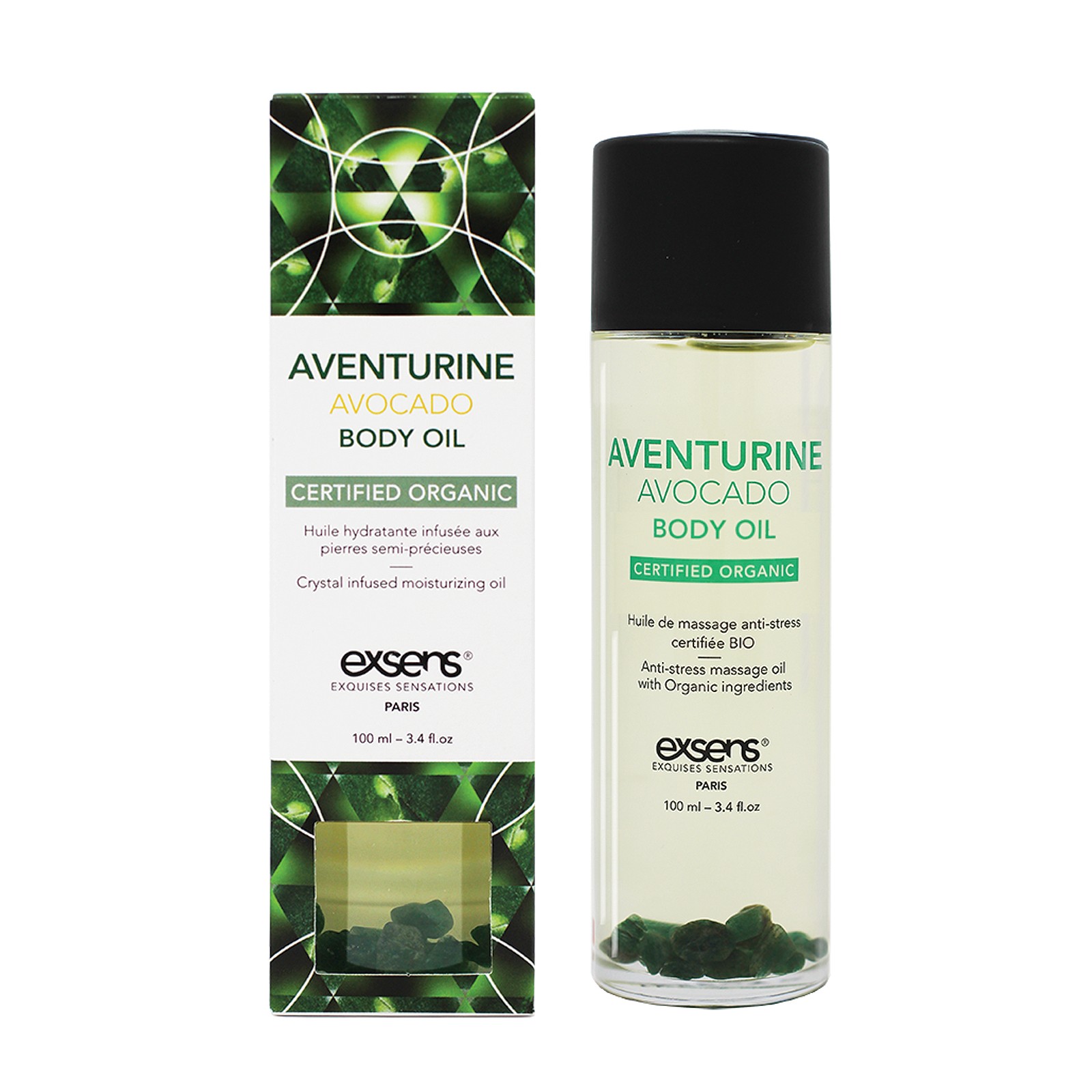 EXSENS Adventurine Avocado Body Oil for Nourishment