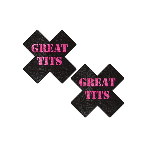 Pastease Premium Great Tits Cross - Black/Pink O/S