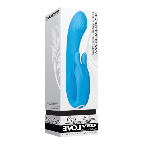 Evolved Sea Breeze Bunny Recargable Doble Estimulación - Azul