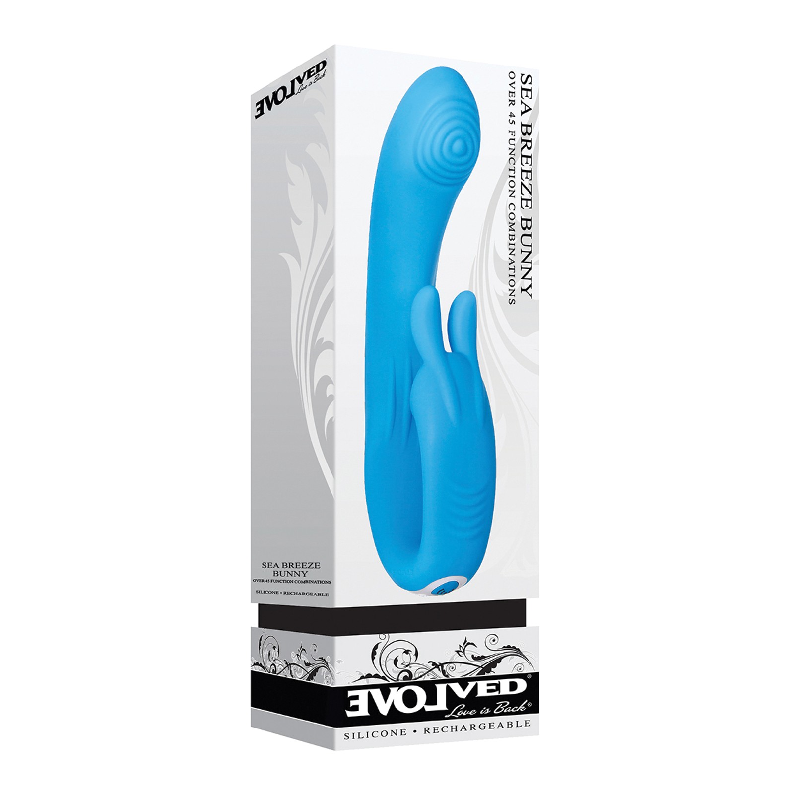 Evolved Sea Breeze Bunny Recargable Doble Estimulación - Azul