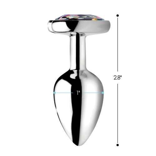 Heart Shaped Rainbow Prism Anal Plug for Playfulness