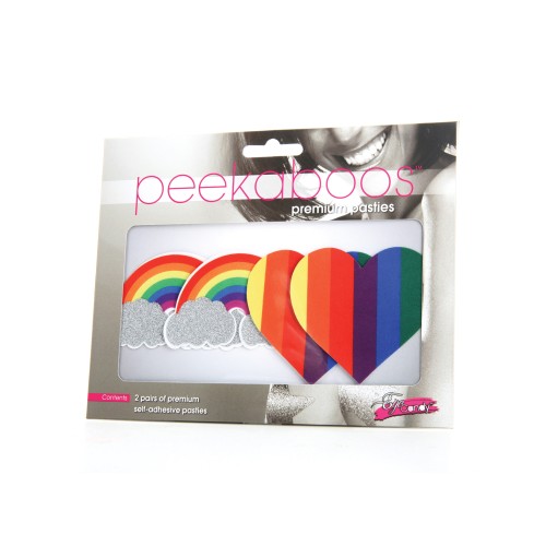 Peekaboos Orgullosos Pasties Brillantes - Pack de 2