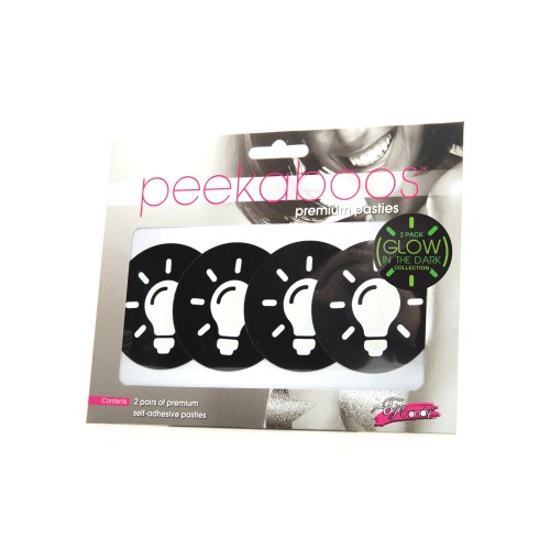 Peekaboos Pasties que Brillan en la Oscuridad para Moda Audaz