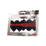 Pasties Premium Peekaboos Corazones Censurados X Pack de 2