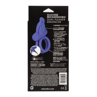 Rechargeable Dual Pleaser Enhancer Blue