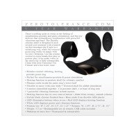 Zero Tolerance Strapped Tapped Prostate Vibrator Black