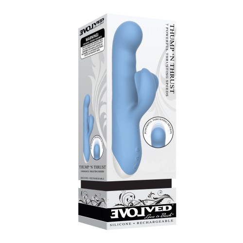 Evolved Thump N Thrust Dual Estimulador Recargable a Prueba de Agua