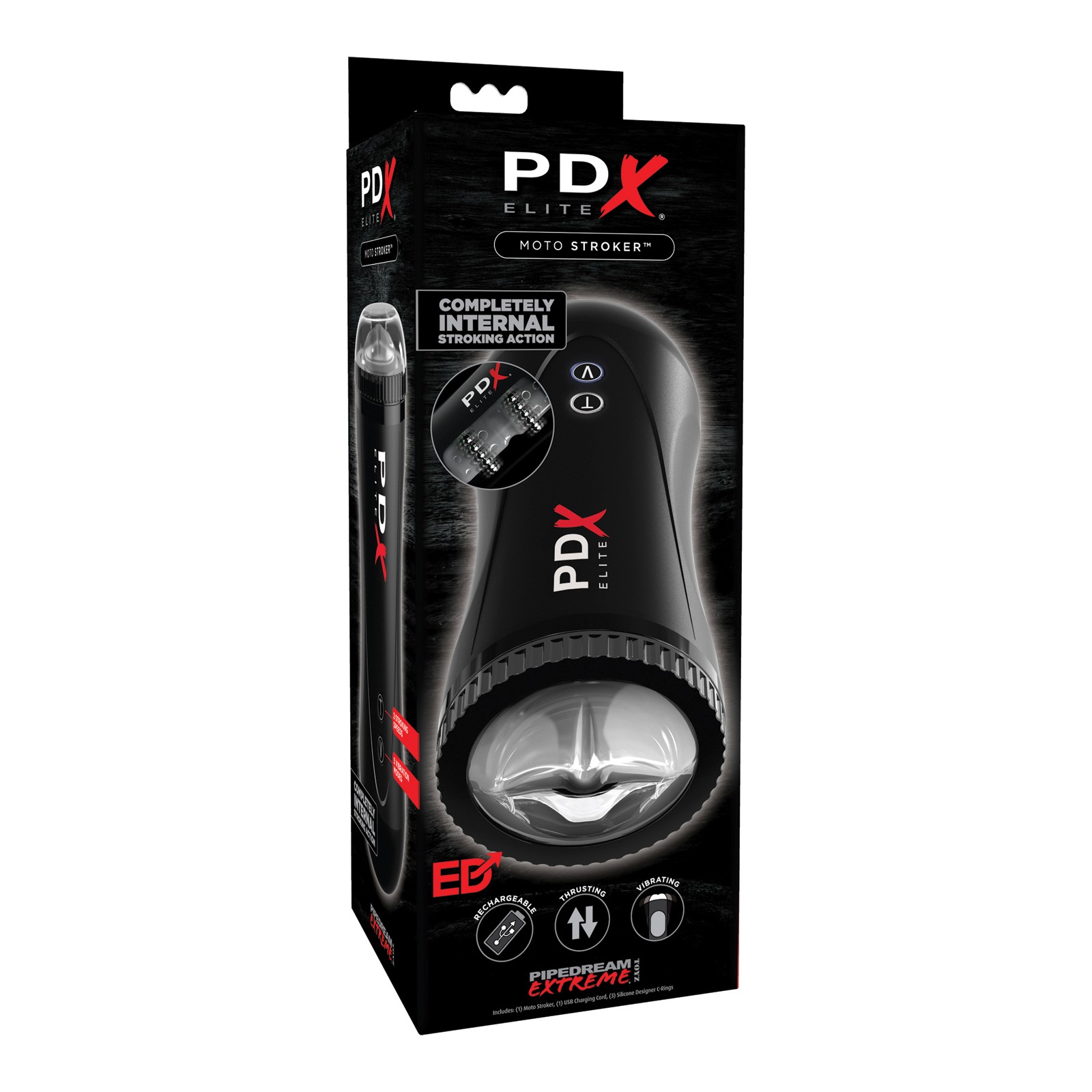 Masturbador PDX Elite Moto con Vibración