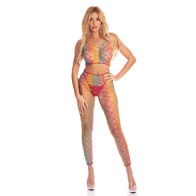 Bodystocking Roy G. Biv 2 pcs Pink Lipstick Arcoíris T/U