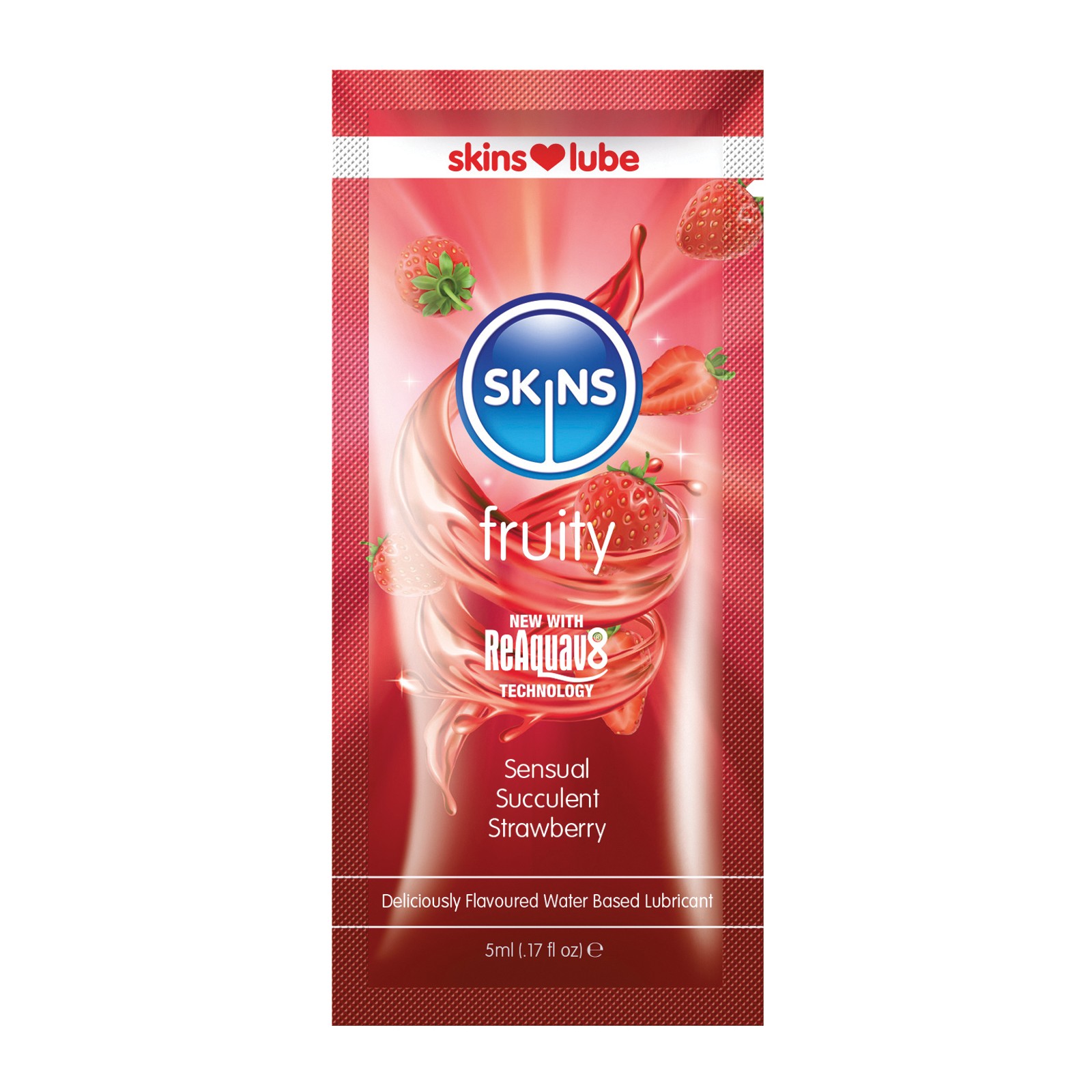 Skins Water Based Lubricant Strawberry - Tasty & Fun