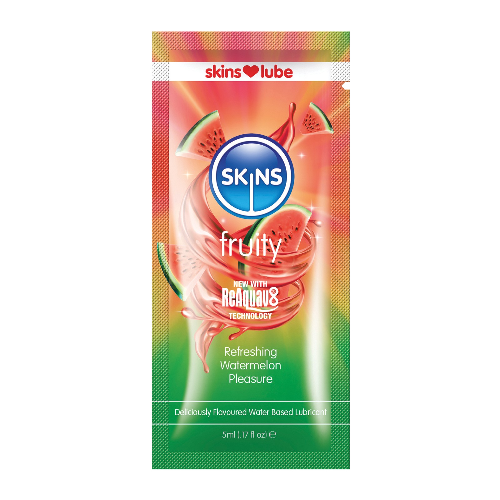 Skins Water Based Lubricant - 5 ml Foil Watermelon