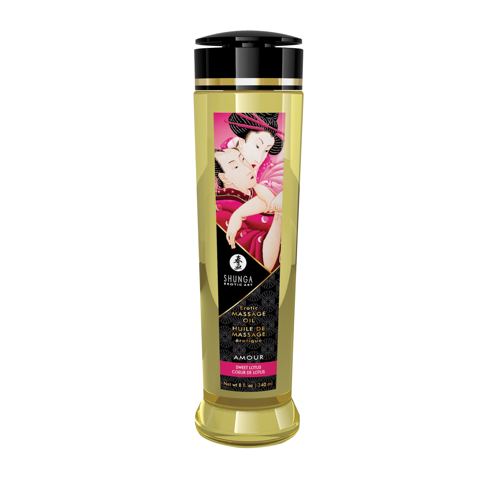 Shunga Sweet Lotus Massage Oil 8 oz