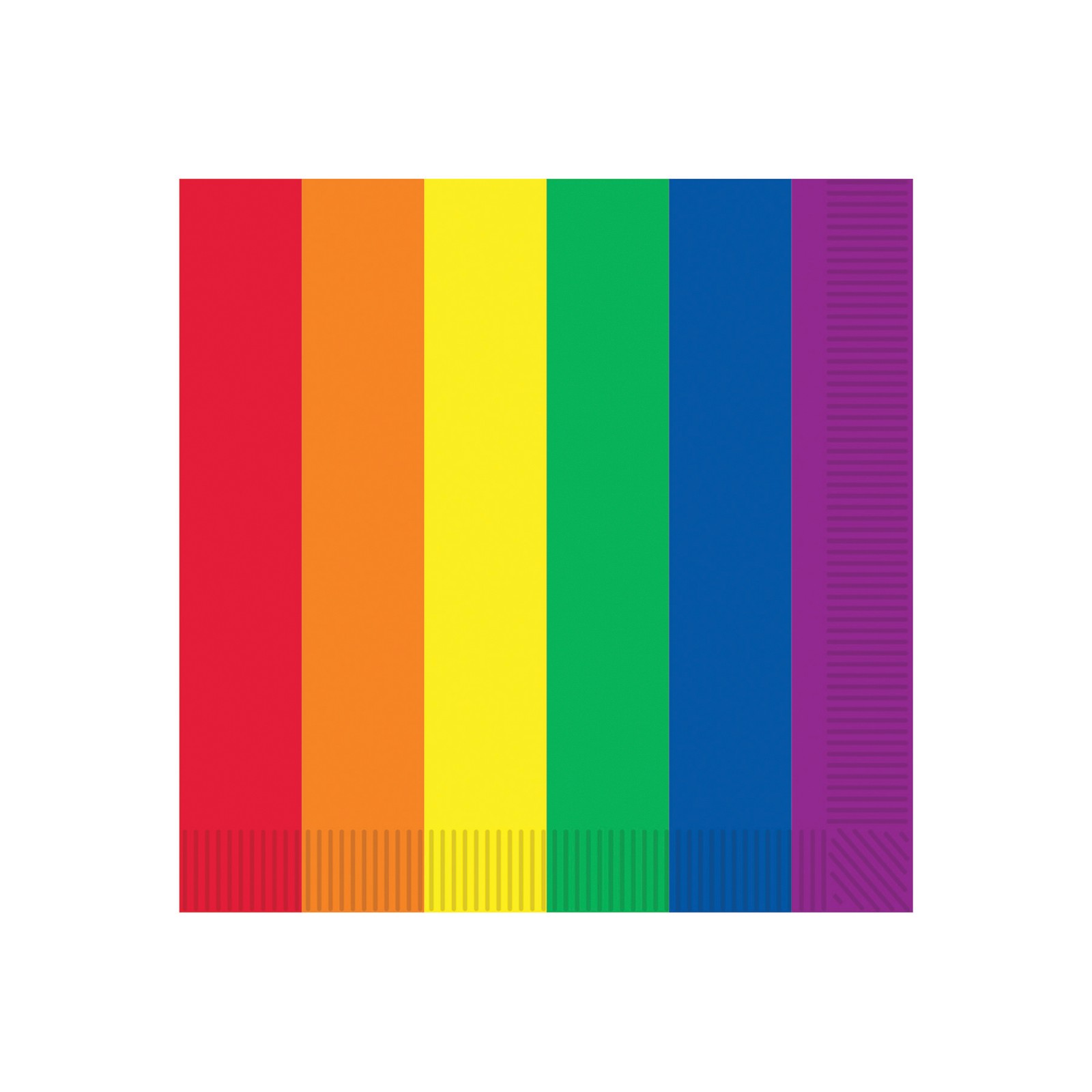 Pride Luncheon Napkins - Rainbow Pack of 16